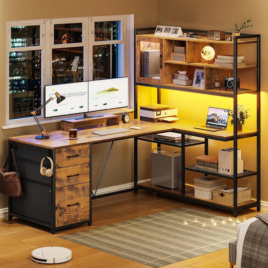 Barbarino L-Shaped Computer Desk