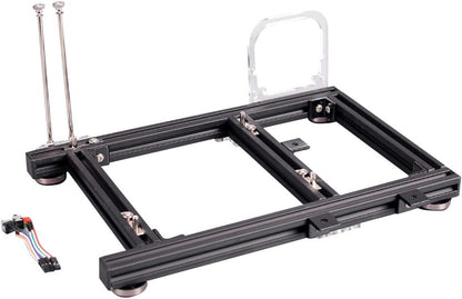 ITX Test Bench Computer Case PC Test Bench, ITX Computer Open Air Case Bracket Aluminum DIY Bare Frame, ATX Case Open Air Computer Case ITX Motherboard Test Bench-Black