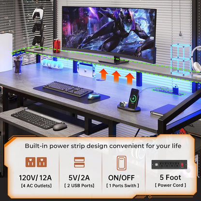 Ralphio Metal Base Computer Desk