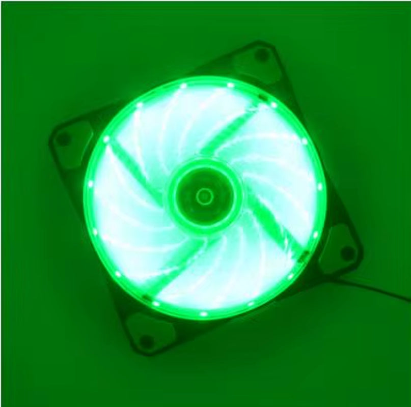 120Mm PC Computer Ultra Silent LED Cooling Fan Radiator, 12CM 120X120X25Mm 12V Computer Fan, 12VDC 3P IDE 4D(2Wire)