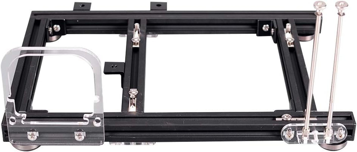 ITX Test Bench Computer Case PC Test Bench, ITX Computer Open Air Case Bracket Aluminum DIY Bare Frame, ATX Case Open Air Computer Case ITX Motherboard Test Bench-Black