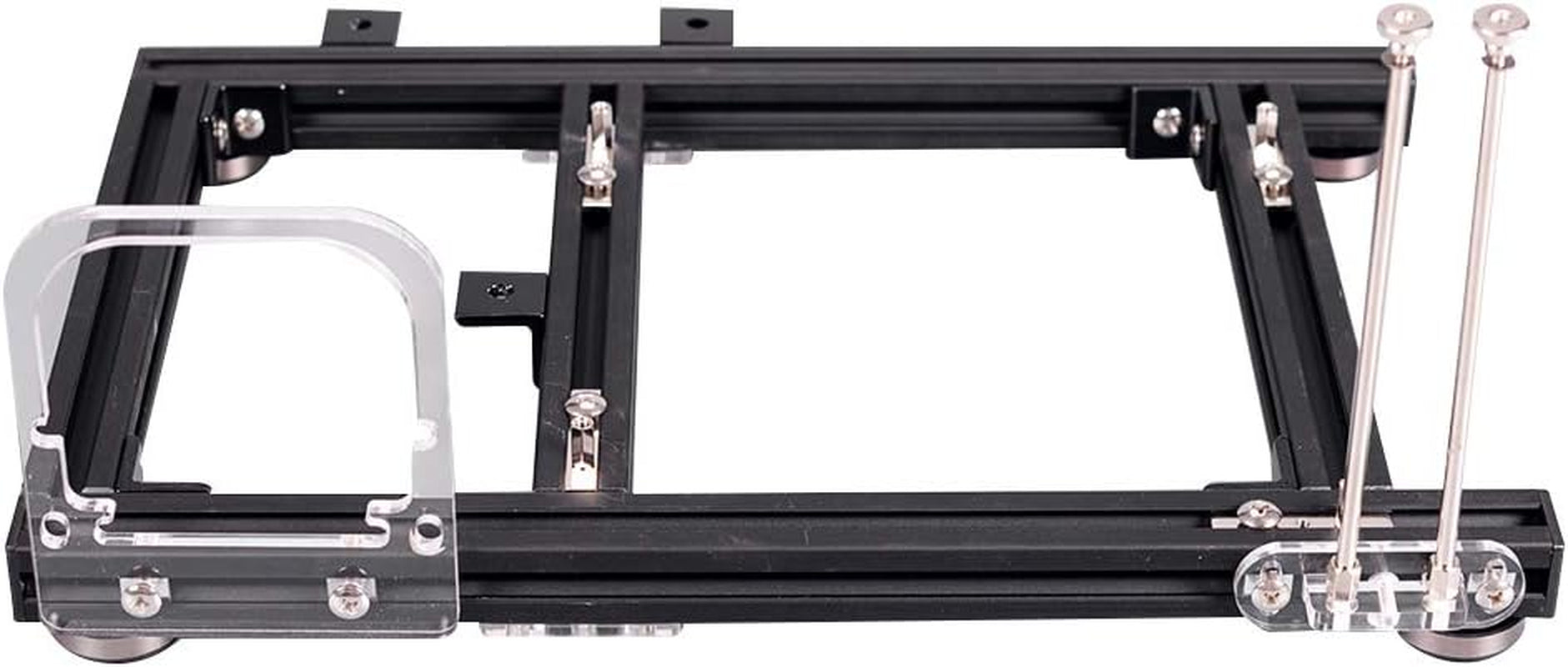 ITX Test Bench Computer Case PC Test Bench, ITX Computer Open Air Case Bracket Aluminum DIY Bare Frame, ATX Case Open Air Computer Case ITX Motherboard Test Bench-Black