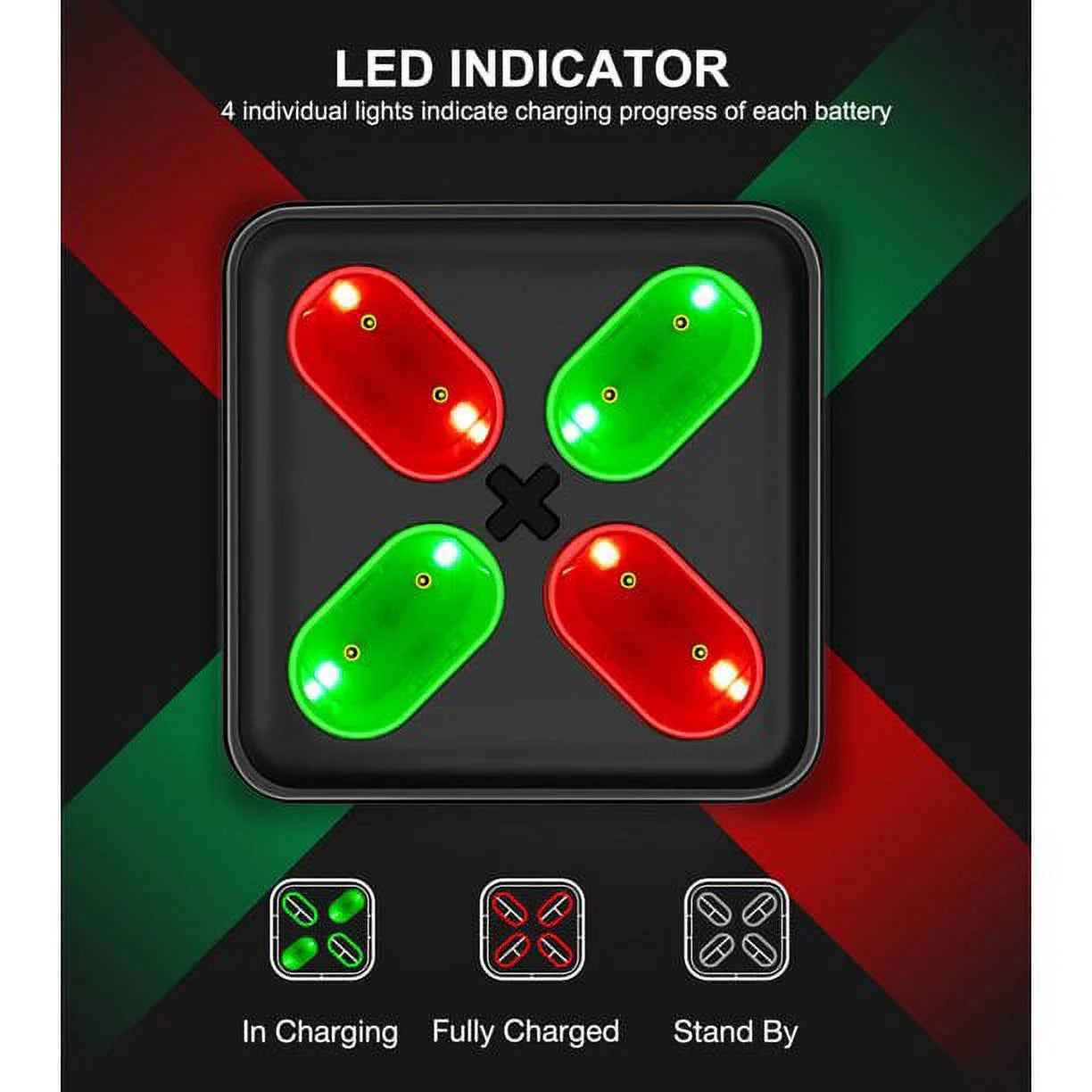 4X5520Mwh Xbox Rechargeable Battery Pack for Xbox Series X Controller,Black