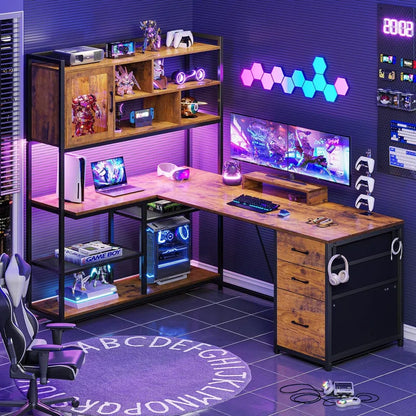 Barbarino L-Shaped Computer Desk