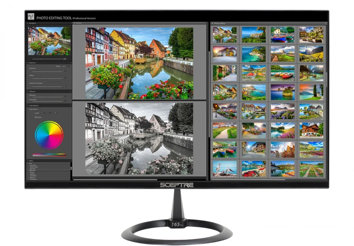 E258B-1658A 25" LED Anti-Glare Computer Monitor, Black