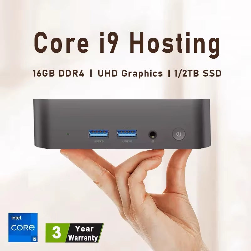 MINI Computer Windows 11 Intel Core I9 8950HK 16GB RAM 1TB SSD Computer Dual WIFI 6 BT5.2 4KHD Gaming PC