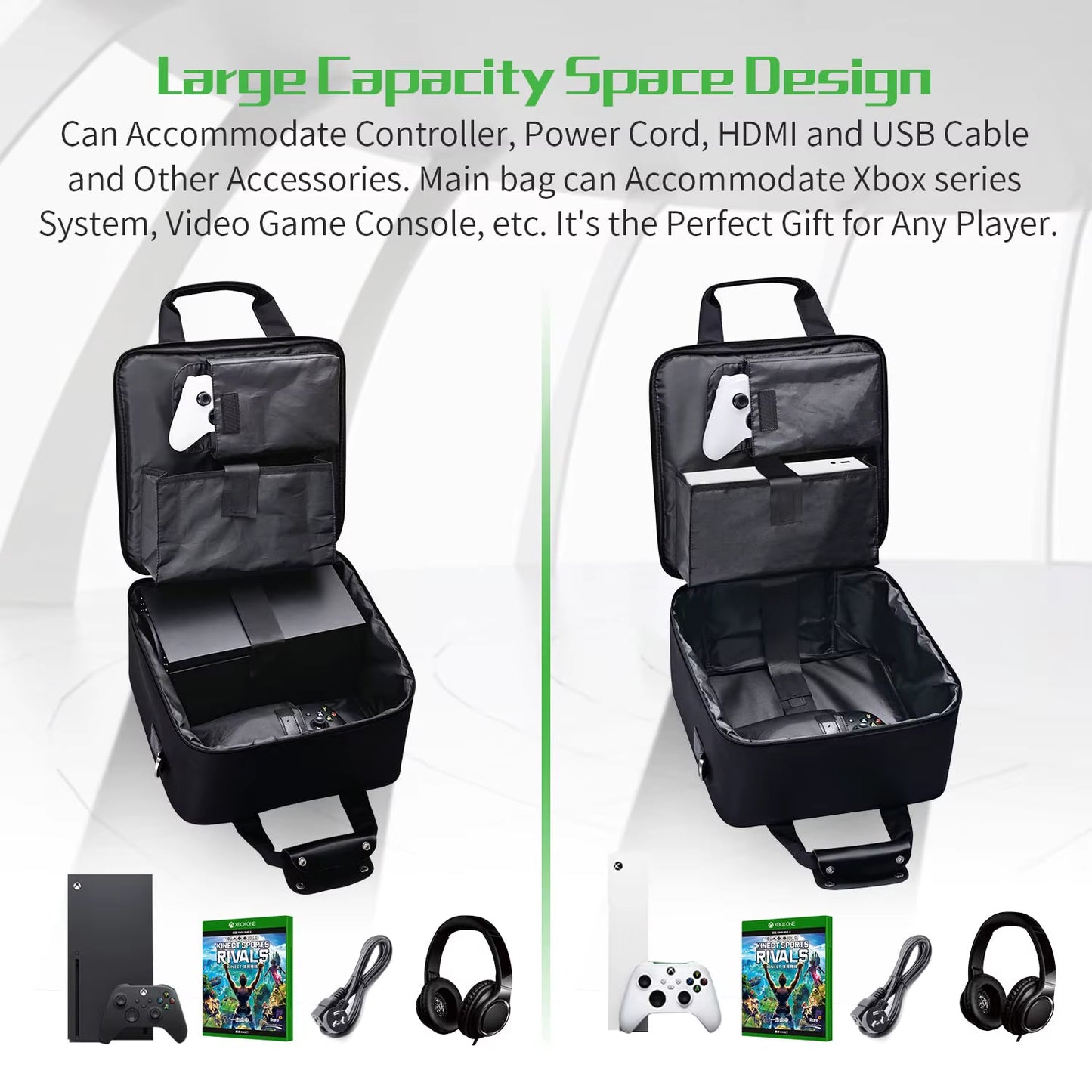 Carrying Case for Xbox Series X S, Xbox Series X Carrying Case Travel, Travel Bag for Xbox Console, Controllers&Otheraccessories