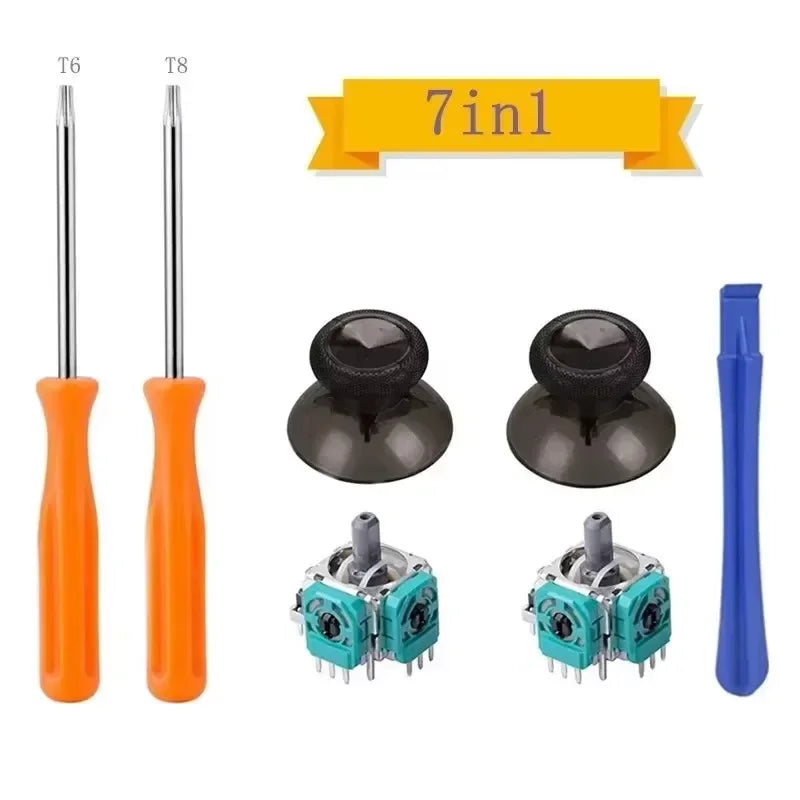Replacement Joystick for Xbox One Xbox Series S Controller 3D Analog Thumbsticks Repair Parts Kit T6 T8 Screwdriver Accessory