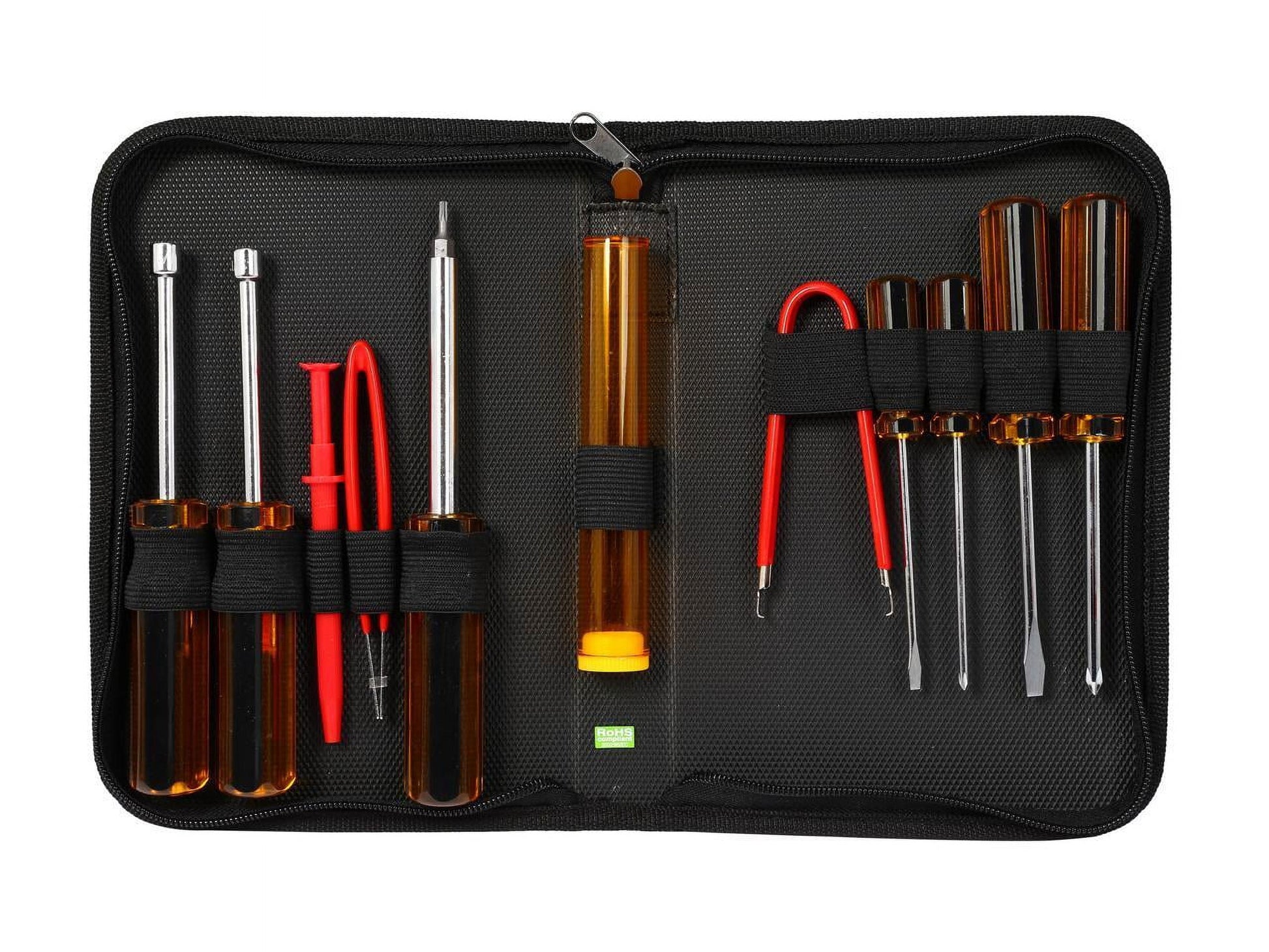 11 Piece PC Computer Tool Kit with Carrying Case - Provides the Necessary Tools to Service and Repair PC Computers - Computer Tool Kit - Pc Tool Kit - Computer Tool Set -Pc Repair Tool