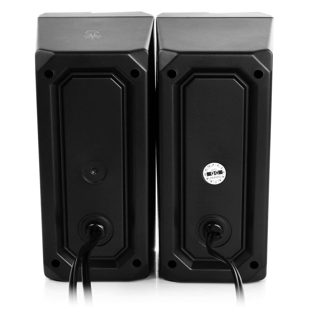 2.0 Computer Gaming Speakers with LED RGB Lights