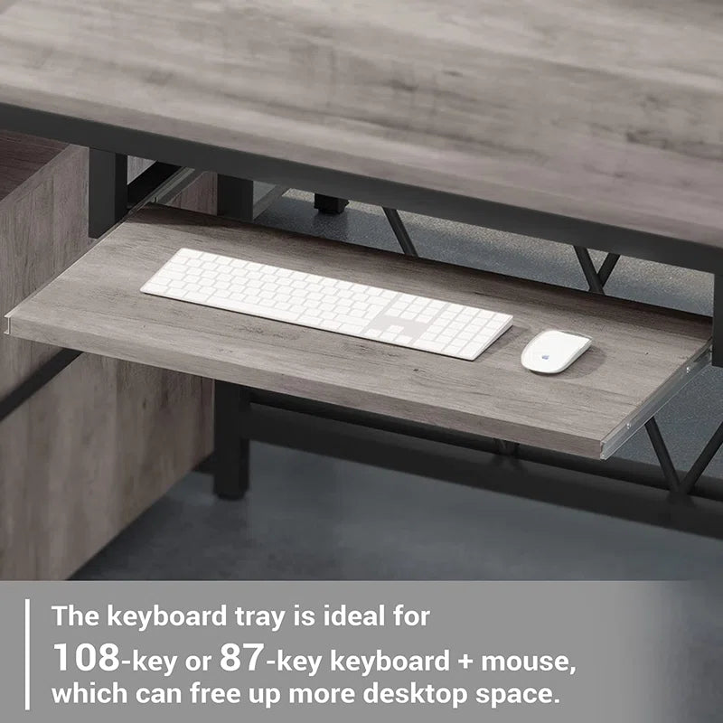 Ralphio Metal Base Computer Desk