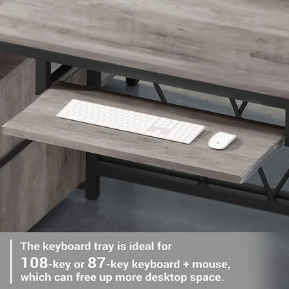 Ralphio Metal Base Computer Desk