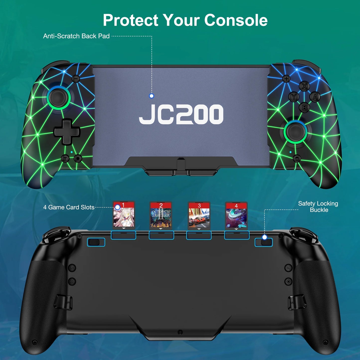 Switch Controller for Switch/Switch OLED,  One-Piece Joypad Controller Replacement for Switch Pro Controller, Switch Controllers Remote with Adjustable TURBO