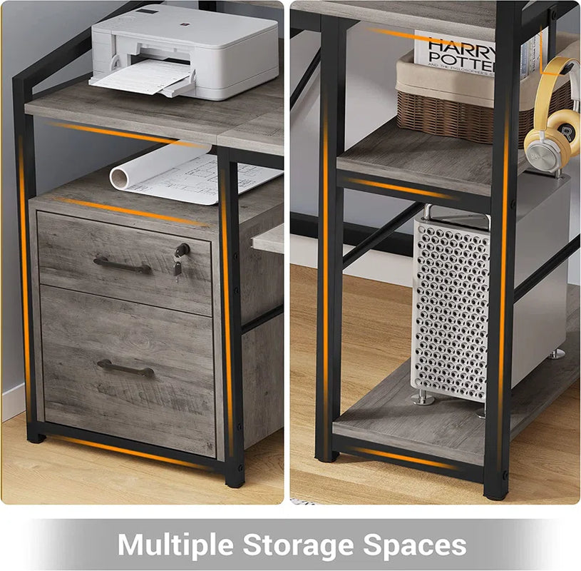 Ralphio Metal Base Computer Desk