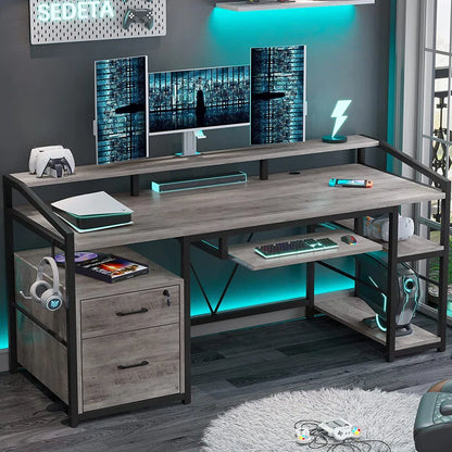 Ralphio Metal Base Computer Desk