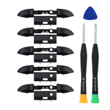 10 Pcs Bumpers Replacement LB RB Button for Xbox Series X/S Controllers Black Shoulder Trigger Buttons Top Middle Bracket Repair