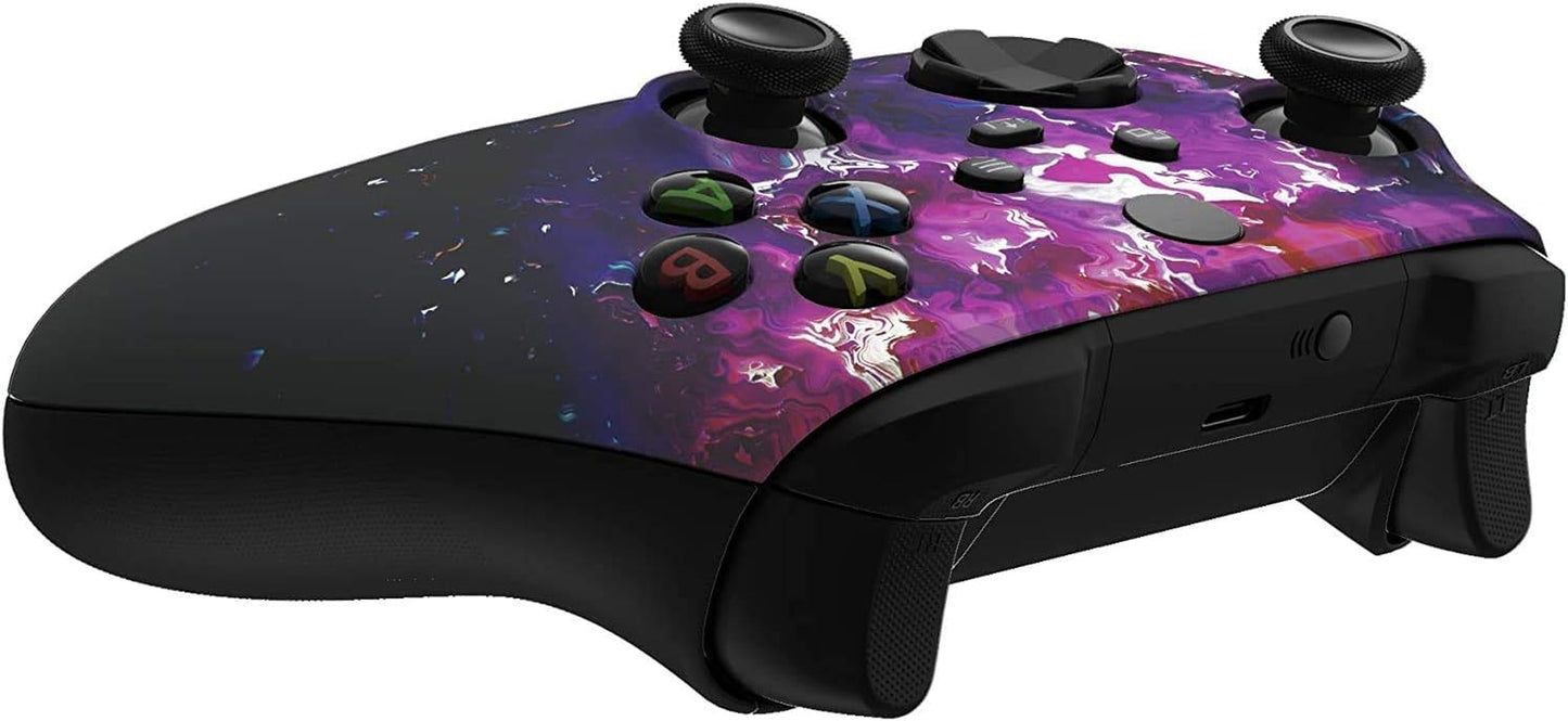 Custom Modded Controller for Xbox Compatible with All Shooter Games (Purple Lava)