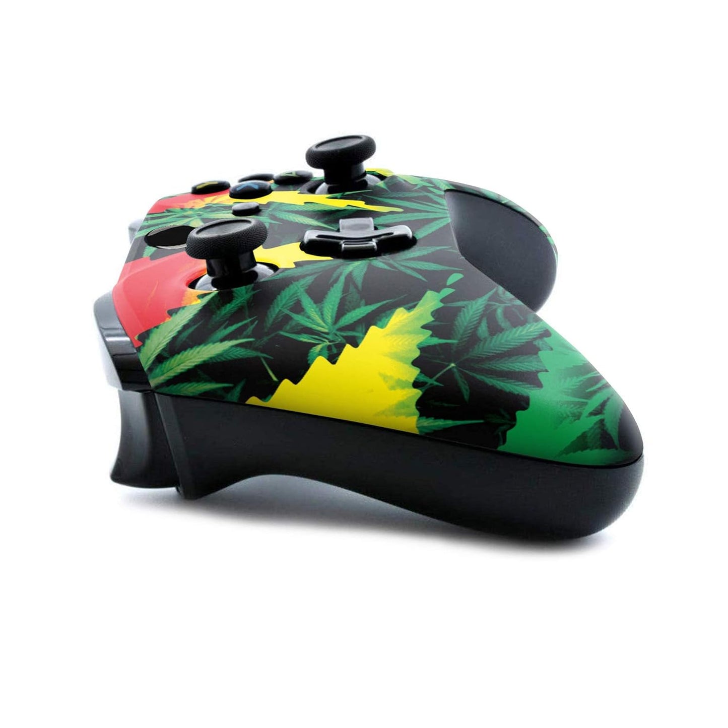 Green Weed Grass Custom X-Box Controller Wireless Compatible with X-Box One/Series X/S Proudly Customized in USA with Permanent HYDRO-DIP Printing (NOT JUST a SKIN)