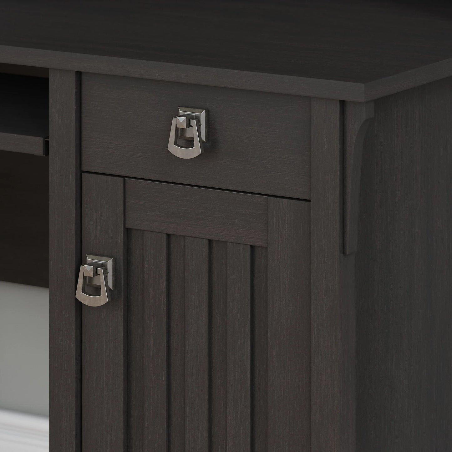 Salinas Small Computer Desk with Hutch