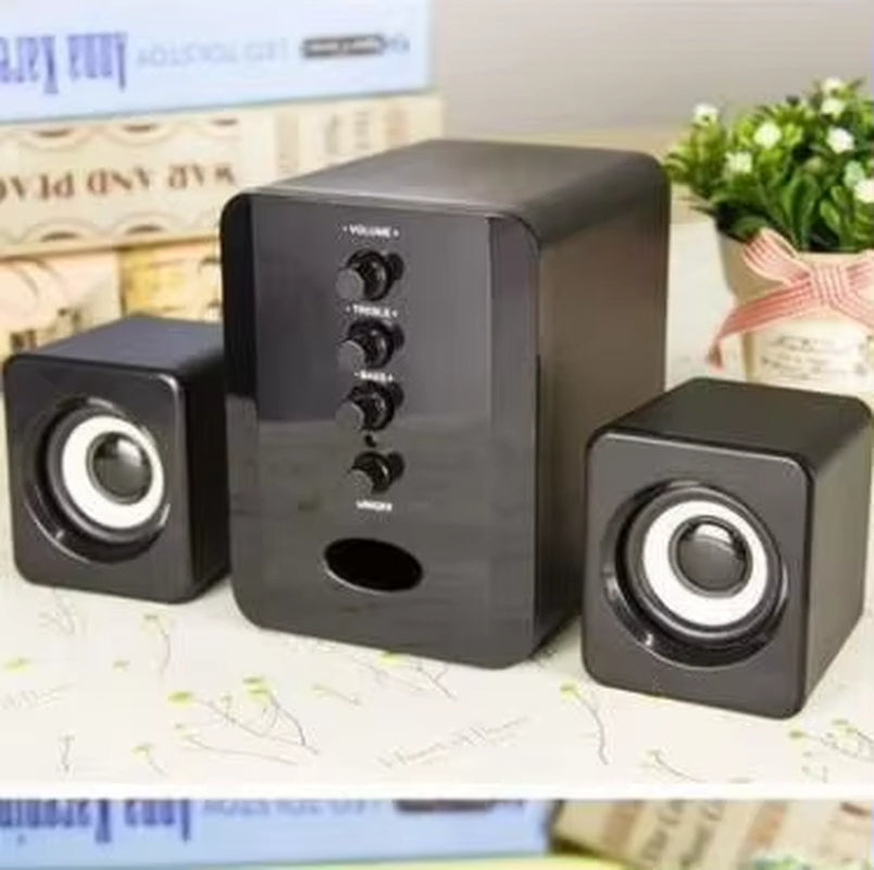 USB Subwoofer Speaker System, Wired Computer Speakers Great USB for DJ Music, Movies, Gaming, and Multimedia Laptops Computer