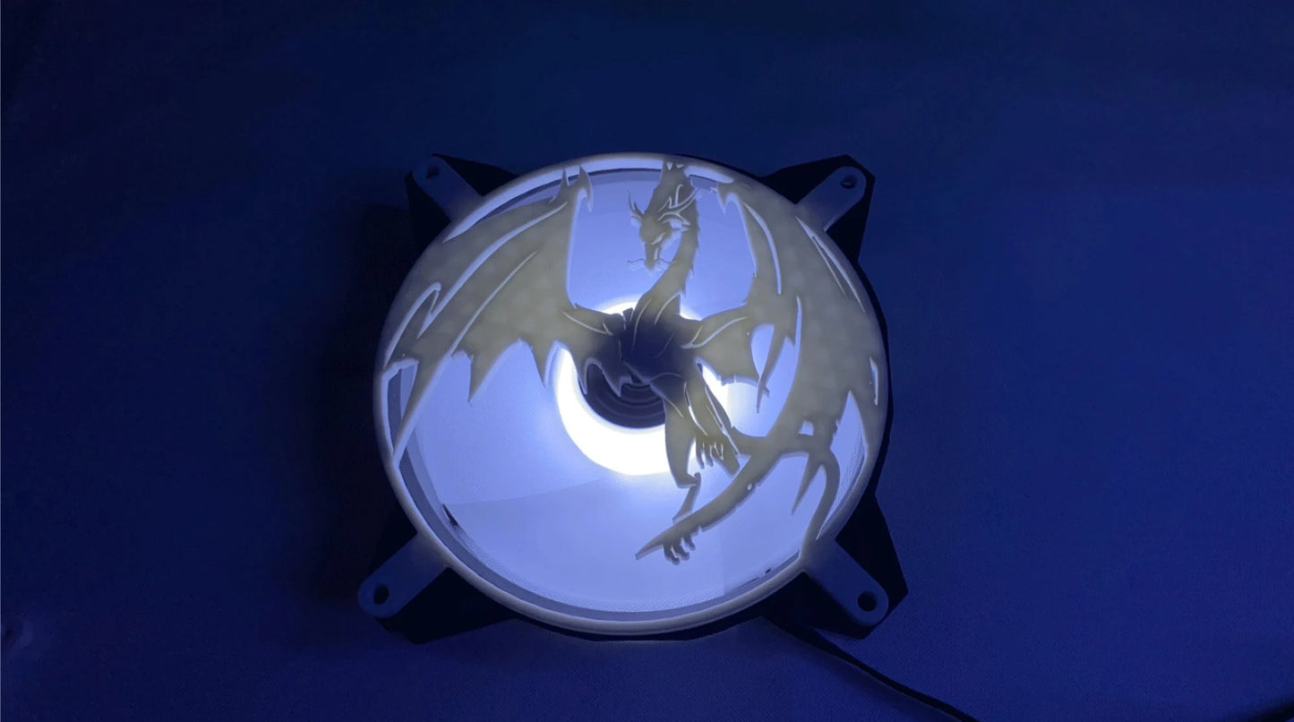 Dragon Computer Fan Grill Shroud Cover 120Mm 140Mm