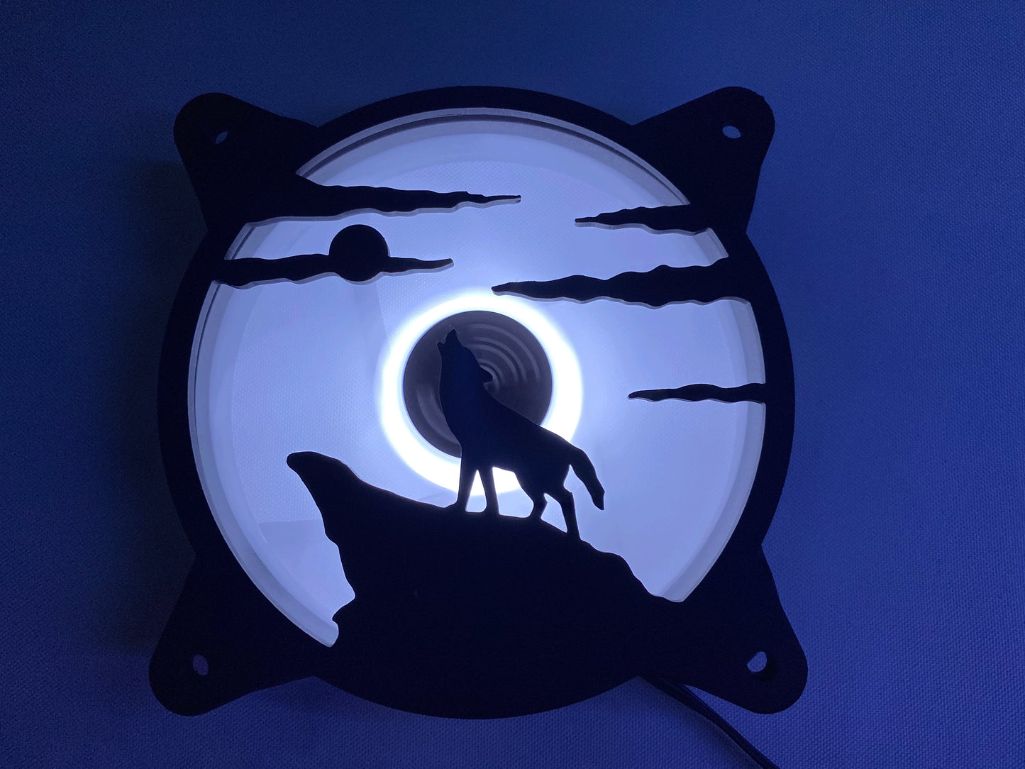 Wolf Howling Computer Fan Grill Shroud Cover 120Mm 140Mm