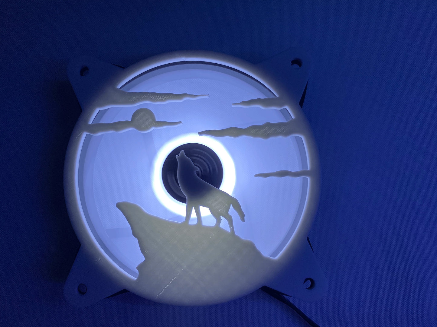 Wolf Howling Computer Fan Grill Shroud Cover 120Mm 140Mm