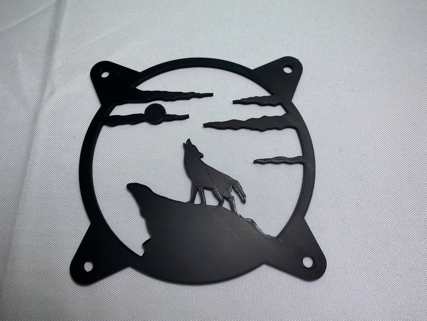 Wolf Howling Computer Fan Grill Shroud Cover 120Mm 140Mm