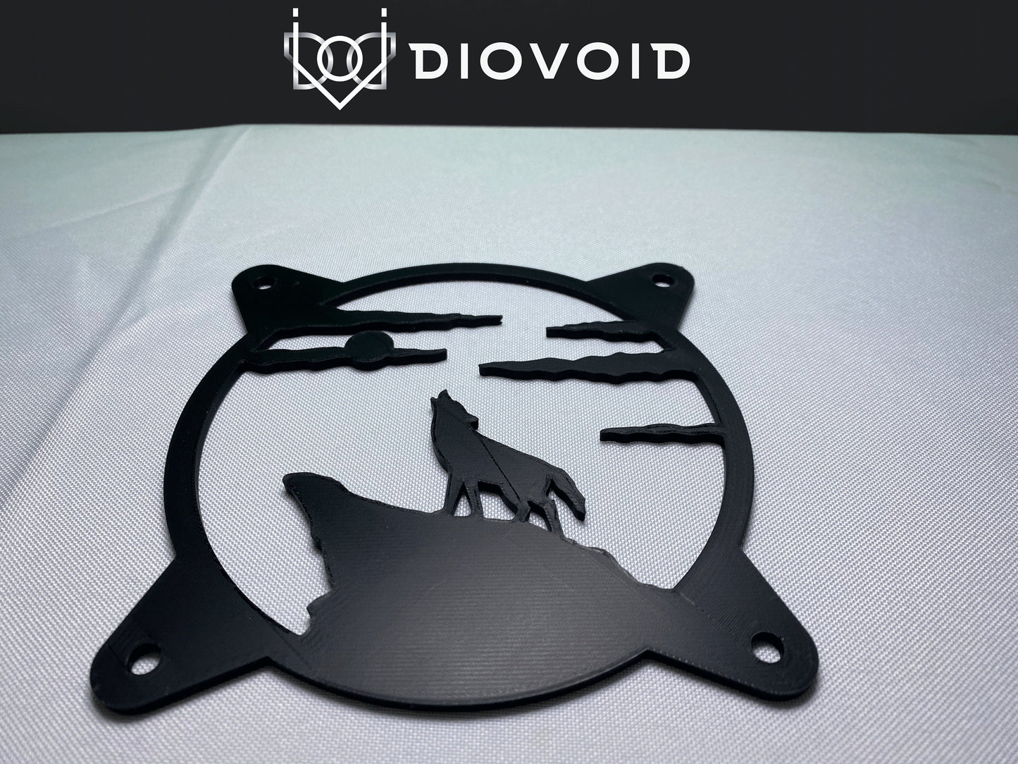 Wolf Howling Computer Fan Grill Shroud Cover 120Mm 140Mm