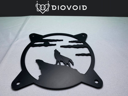 Wolf Howling Computer Fan Grill Shroud Cover 120Mm 140Mm