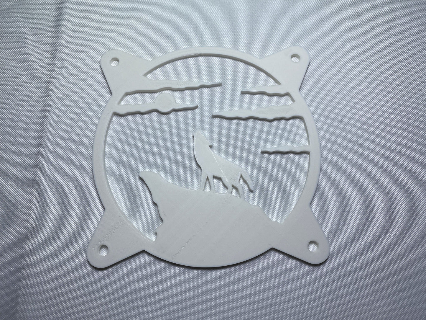 Wolf Howling Computer Fan Grill Shroud Cover 120Mm 140Mm