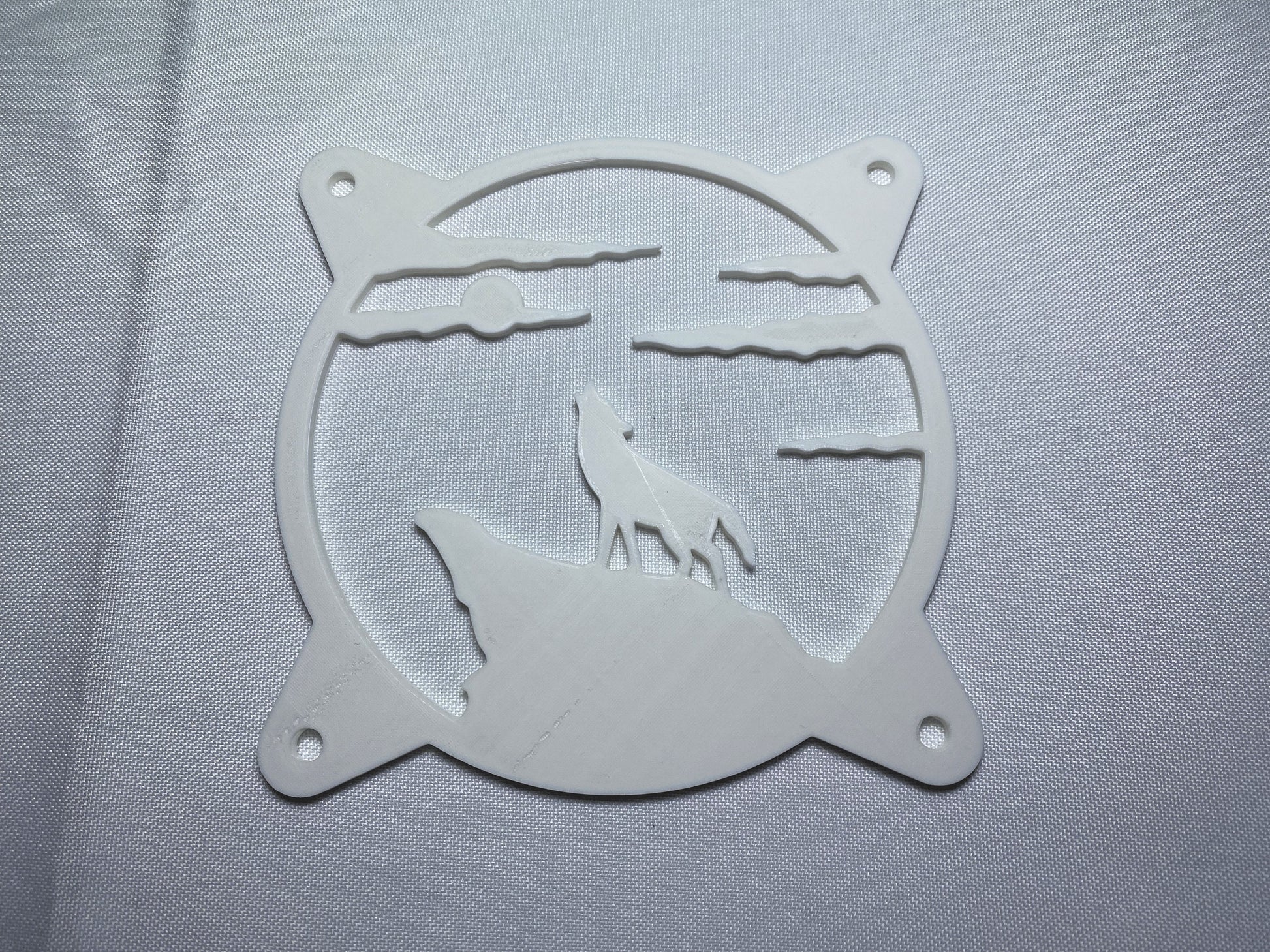 Wolf Howling Computer Fan Grill Shroud Cover 120Mm 140Mm